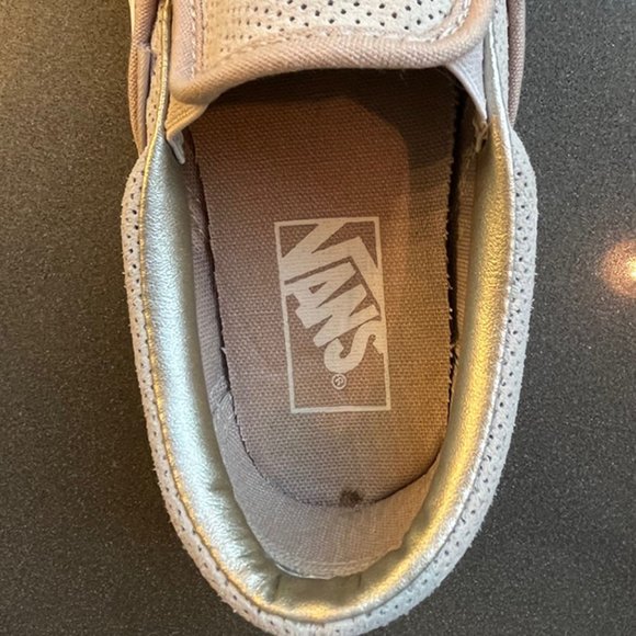 Vans Classic Slip On Perf Suede Silver Cloud - Picture 8 of 9